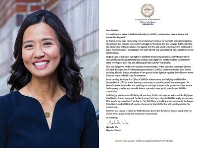 Letter from Michelle Wu