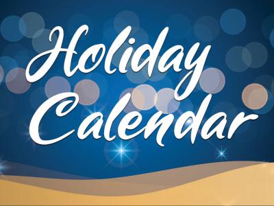 Holiday Calendar